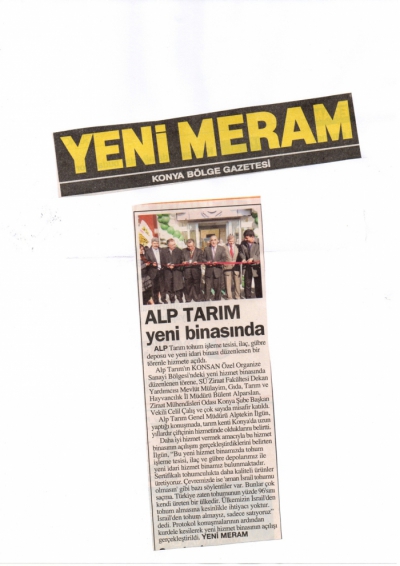 Yeni Meram - Alp Tarım yeni binasında