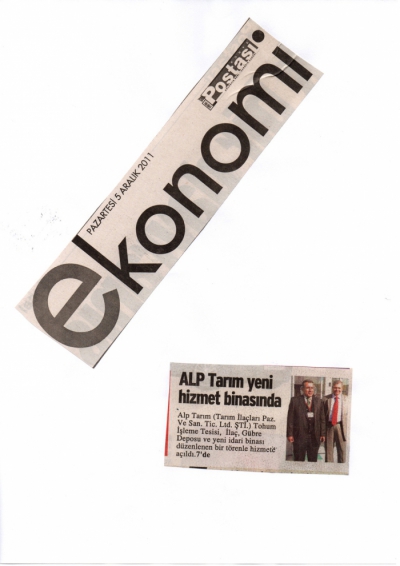 Ekonomi Postası - Alp Tarım yeni hizmet binasında